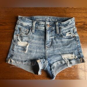 American Eagle Outfitters Women's Blue Denim Shorts